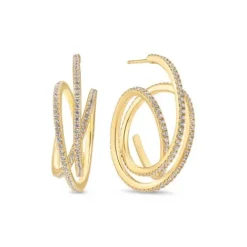 Sif Jakobs Ohrringe-Spirale Piccolo Ohrringe - SJ-E2591-CZ-YG