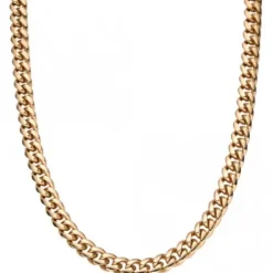 S Jewelry Halsketten-Steel Jewelry Panzerkette Gold Halskette