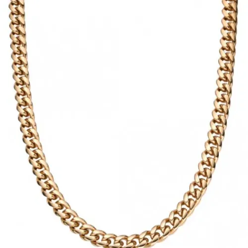 S Jewelry Halsketten-Steel Jewelry Panzerkette Gold Halskette