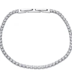 S Jewelry Armbänder-Steel Jewelry Tenniskette Silber Armband