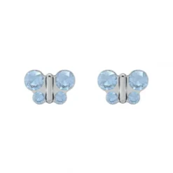 Studex Ohrringe-Sensitive Ohrstecker Schmetterling Aquamarin - STX-11126P