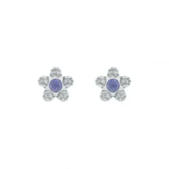 Studex Ohrringe-Sensitive Ohrstecker Daisy Kristall Saphir - STX-11028P