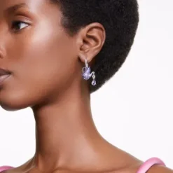 Swarovski Ohrringe-Alice in Wonderland Drop Ohrhänger Katze und Teekanne - 5682806