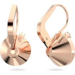 Swarovski Ohrringe-Bella V Drop Ohrhänger Rundschliff Rosa Roségold - 5662114