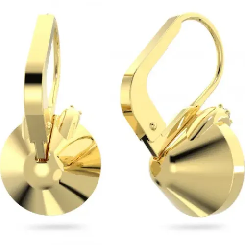 Swarovski Ohrringe-Bella V Drop Ohrhänger Rundschliff Gold - 5662093