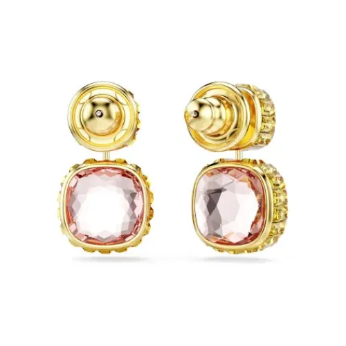 Swarovski Ohrringe-Chroma Drop Ohrhänger Kissenschliff Mehrfarbig Gold - 5692492