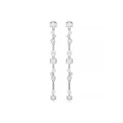 Swarovski Ohrringe-Constella Drop Ohrhänger Kristallperle Rundschliffe Weiss - 5705614