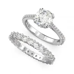 Swarovski Ringe-Constella Princess Ring Set Silber