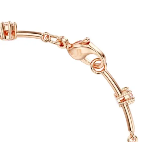 Swarovski Armbänder-Constella Tennis Armband Kristallperle Rundschliffe Weiss Roségold Legierungsschicht - 5729505