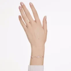 Swarovski Armbänder-Constella Tennis Armband Kristallperle Rundschliffe Weiss Roségold Legierungsschicht - 5729505