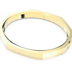 Swarovski Armbänder-Dextera Armreif Achteckform Pavé Mittel Weiss Gold