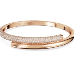 Swarovski Armbänder-Dextera Armreif Magnetischer Verschluss Weiss Roségold