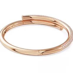 Swarovski Armbänder-Dextera Armreif Magnetischer Verschluss Weiss Roségold