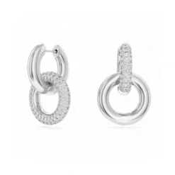 Swarovski Ohrringe-Dextera Kreolen Verschlungener Reif Weiss - 5671807