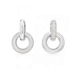 Swarovski Ohrringe-Dextera Kreolen Verschlungener Reif Weiss - 5671807