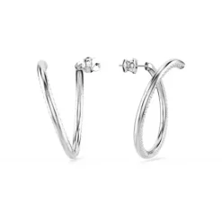 Swarovski Ohrringe-Dextera Kreolen Rundschliff Weiss - 5695939