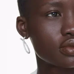 Swarovski Ohrringe-Dextera Kreolen Rundschliff Weiss - 5695939