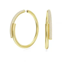 Swarovski Ohrringe-Dextera Kreolen Weiss Gold - 5671808