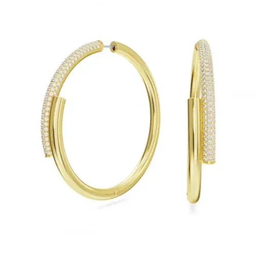 Swarovski Ohrringe-Dextera Kreolen Weiss Gold - 5671808