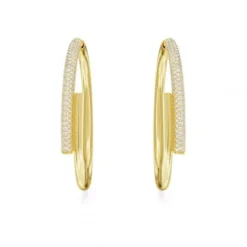 Swarovski Ohrringe-Dextera Kreolen Weiss Gold - 5671808