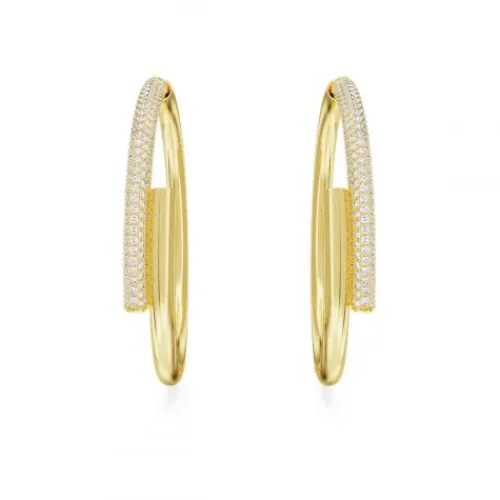 Swarovski Ohrringe-Dextera Kreolen Weiss Gold - 5671808