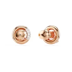Swarovski Ohrringe-Dextera Ohrstecker Rundschliff Weiss Roségold - 5692258