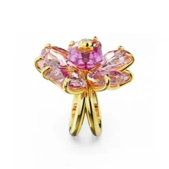 Swarovski Ringe-Florere Cocktail Ring Blume Rosa Gold