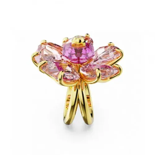 Swarovski Ringe-Florere Cocktail Ring Blume Rosa Gold