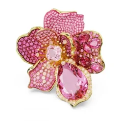 Swarovski Ringe-Florere Cocktail Ring Pavé Blume Rosa