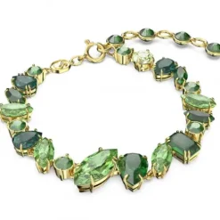Swarovski Armbänder-Gema Armband Verschiedene Schliffe Grün Gold - 5652822