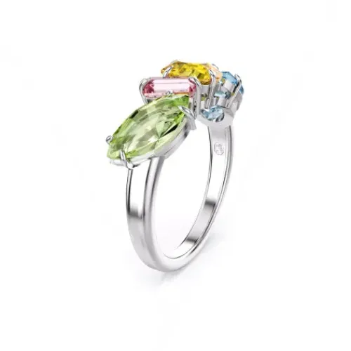 Swarovski Ringe-Gema Cocktail Ring Verschiedene Schliffe Mehrfarbig
