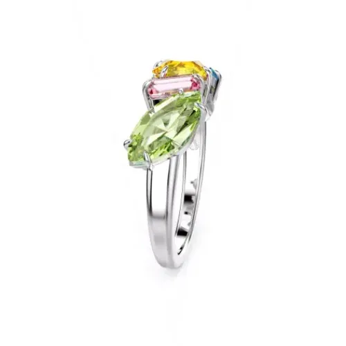 Swarovski Ringe-Gema Cocktail Ring Verschiedene Schliffe Mehrfarbig