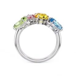 Swarovski Ringe-Gema Cocktail Ring Verschiedene Schliffe Mehrfarbig
