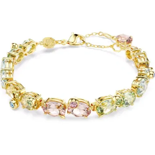 Swarovski Armbänder-Gema Tennis Armband Verschiedene Schliffe Mehrfarbig Gold - 5705808