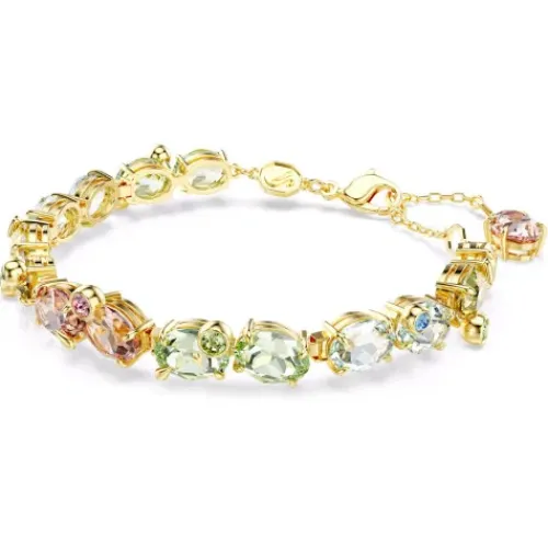 Swarovski Armbänder-Gema Tennis Armband Verschiedene Schliffe Mehrfarbig Gold - 5705808
