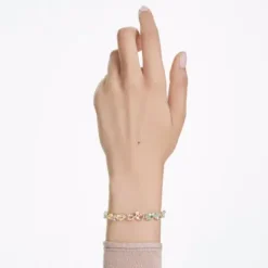 Swarovski Armbänder-Gema Tennis Armband Verschiedene Schliffe Mehrfarbig Gold - 5705808