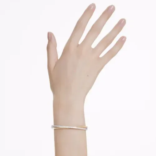 Swarovski Armbänder-Hyperbola Armreif Rundschliff Weiss