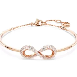 Swarovski Armbänder-Hyperbola Armreif Unendlichkeit Weiss Roségold - 5679443