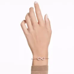 Swarovski Armbänder-Hyperbola Armreif Unendlichkeit Weiss Roségold - 5679443