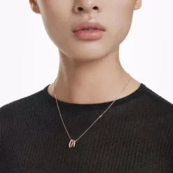 Swarovski Halsketten-Hyperbola Halskette Verschiedene Schliffe Weiss Roségold - 5701494