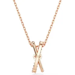 Swarovski Halsketten-Hyperbola Halskette Verschiedene Schliffe Twist Weiss Roségold - 5689788