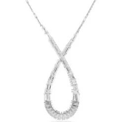 Swarovski Halsketten-Hyperbola Halskette Verschiedene Schliffe Unendlichkeit Weiss - 5679438