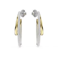 Swarovski Ohrringe-Hyperbola Kreolen Rundschliff Mittel Weiss - 5702400