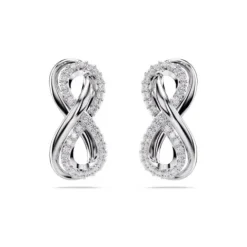 Swarovski Ohrringe-Hyperbola Ohrstecker Unendlichkeit Weiss - 5687269