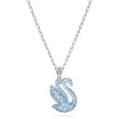 Swarovski Halsketten-Iconic Swan Halskette Schwan Klein Blau - 5680422