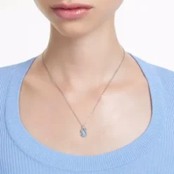 Swarovski Halsketten-Iconic Swan Halskette Schwan Klein Blau - 5680422
