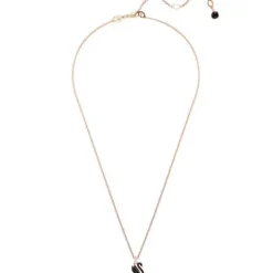 Swarovski Halsketten-Iconic Swan Halskette Schwan Klein Schwarz Roségold - 5678046