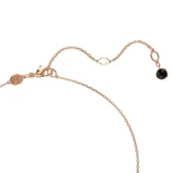 Swarovski Halsketten-Iconic Swan Halskette Schwan Klein Schwarz Roségold - 5678046