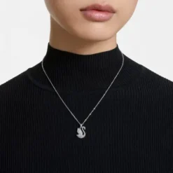 Swarovski Halsketten-Iconic Swan Halskette Schwan Mittel Weiss - 5647872