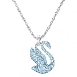 Swarovski Halsketten-Iconic Swan Halskette Schwan Mittel Blau - 5660594